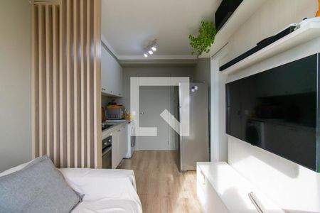 Sala/Cozinha de apartamento à venda com 1 quarto, 28m² em Vila Alpina, São Paulo