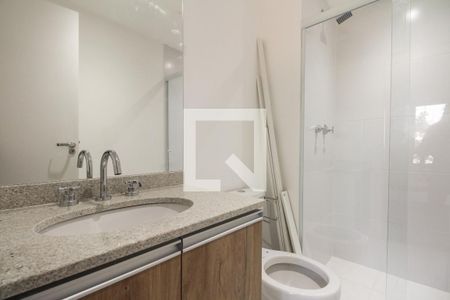 Banheiro  de kitnet/studio para alugar com 1 quarto, 24m² em Vila Gomes Cardim, São Paulo