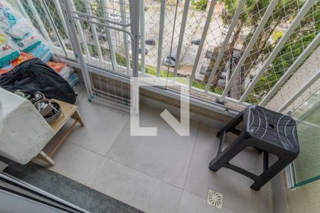 Varanda da Sala de apartamento para alugar com 2 quartos, 50m² em Jardim Henriqueta, Taboão da Serra