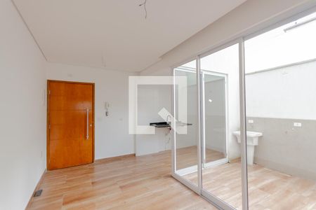 Sala de apartamento para alugar com 1 quarto, 55m² em Jardim, Santo André