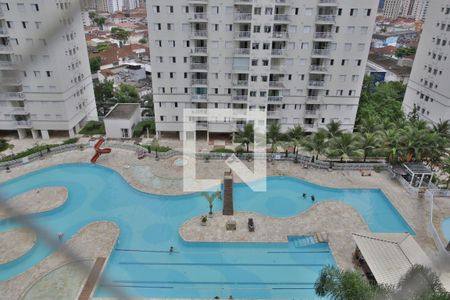 Vista da Varanda da Sala de Estar e Jantar  de apartamento para alugar com 2 quartos, 64m² em Marapé, Santos