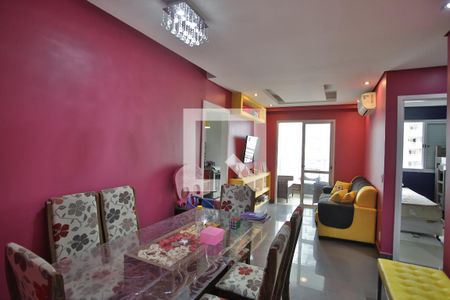 Sala de Estar e Jantar  de apartamento para alugar com 2 quartos, 64m² em Marapé, Santos