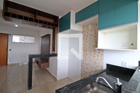 Cozinha de apartamento para alugar com 2 quartos, 55m² em Presidente Roosevelt, Uberlândia