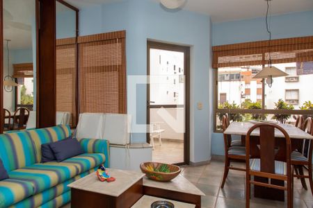 Sala de apartamento para alugar com 3 quartos, 110m² em Balneario Cidade Atlantica, Guarujá