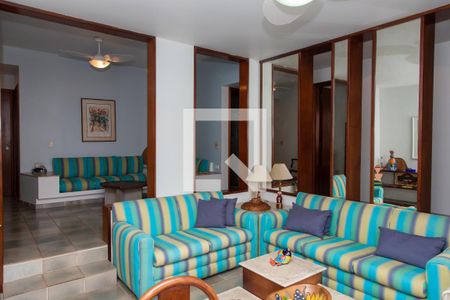 Sala de apartamento para alugar com 3 quartos, 110m² em Balneario Cidade Atlantica, Guarujá