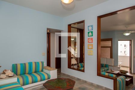 Sala de apartamento para alugar com 3 quartos, 110m² em Balneario Cidade Atlantica, Guarujá