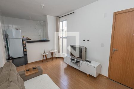 Sala de apartamento para alugar com 2 quartos, 40m² em Urca (justinópolis), Ribeirão das Neves