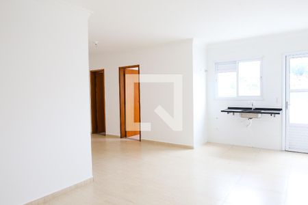 Sala e Cozinha de apartamento à venda com 2 quartos, 51m² em Vila Valparaiso, Santo André
