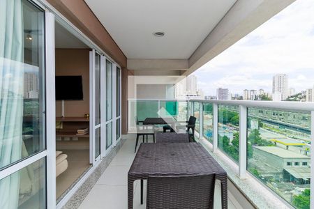 Varanda de kitnet/studio para alugar com 1 quarto, 43m² em Campo Belo, São Paulo