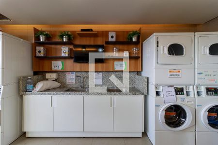 Studio para alugar com 43m², 1 quarto e 1 vagaLavanderia