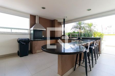 Studio para alugar com 43m², 1 quarto e 1 vagaChurrasqueira