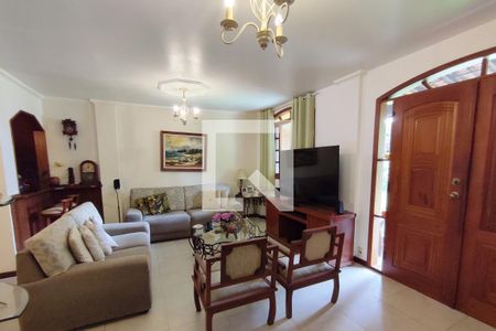 Sala de casa de condomínio à venda com 3 quartos, 282m² em Taquara, Rio de Janeiro