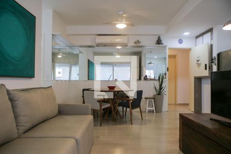 Sala de apartamento para alugar com 2 quartos, 78m² em Gonzaga, Santos