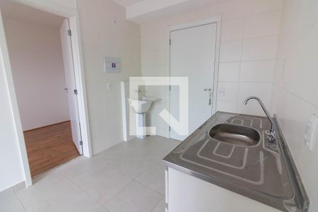 Cozinha de apartamento para alugar com 1 quarto, 31m² em Vila das Belezas, São Paulo
