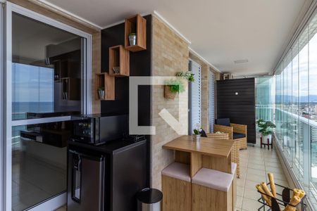 Varanda de apartamento para alugar com 3 quartos, 95m² em Guilhermina, Praia Grande