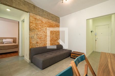 Sala/Cozinha de apartamento para alugar com 1 quarto, 51m² em Pinheiros, São Paulo