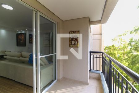 Varanda da Sala de apartamento à venda com 2 quartos, 69m² em Jardim Parque Morumbi, São Paulo