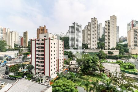 Vista da Varanda de kitnet/studio à venda com 1 quarto, 36m² em Vila Andrade, São Paulo