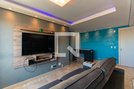 Sala / Cozinha de apartamento à venda com 2 quartos, 53m² em Bairro Fátima, Canoas