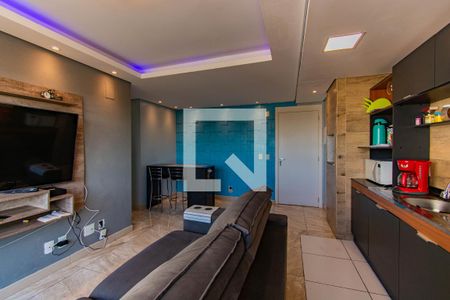 Sala / Cozinha de apartamento à venda com 2 quartos, 53m² em Bairro Fátima, Canoas