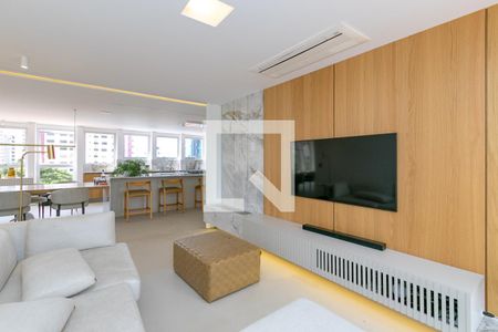 Sala de TV de apartamento à venda com 4 quartos, 347m² em Vila Cordeiro, São Paulo