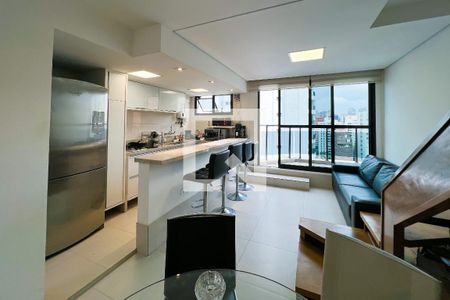Piso 1: Sala de apartamento à venda com 1 quarto, 88m² em Itaim Bibi, São Paulo