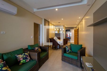 Sala de apartamento para alugar com 3 quartos, 125m² em Caiçara, Praia Grande