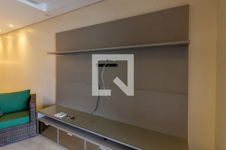 Detalhe da sala de apartamento para alugar com 3 quartos, 125m² em Caiçara, Praia Grande