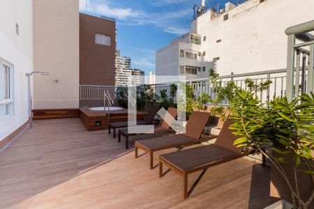 Studio para alugar com 31m², 1 quarto e sem vagaRooftop 