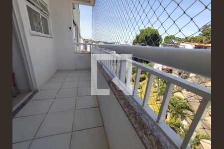 Varanda da Sala de apartamento para alugar com 3 quartos, 116m² em Pechincha, Rio de Janeiro
