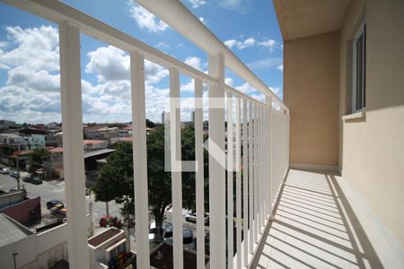 varanda da Sala/Cozinha de apartamento para alugar com 1 quarto, 28m² em Vila Ré, São Paulo