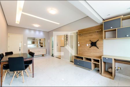 Sala de apartamento para alugar com 1 quarto, 70m² em Embaré, Santos