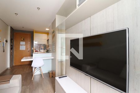 Apartamento para alugar com 44m², 1 quarto e 2 vagasSala