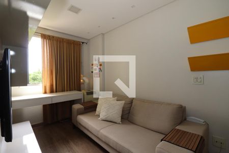 Apartamento para alugar com 44m², 1 quarto e 2 vagasSala
