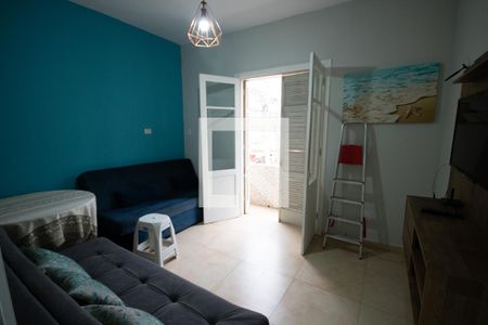 Sala de apartamento para alugar com 1 quarto, 40m² em Boqueirão, Praia Grande