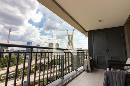 Varanda de apartamento à venda com 1 quarto, 69m² em Cidade Monções, São Paulo