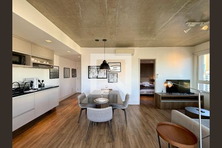 Sala de apartamento à venda com 1 quarto, 69m² em Cidade Monções, São Paulo