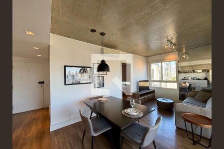 Sala de apartamento para alugar com 1 quarto, 69m² em Cidade Monções, São Paulo