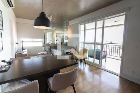 Sala  de apartamento à venda com 1 quarto, 69m² em Cidade Monções, São Paulo