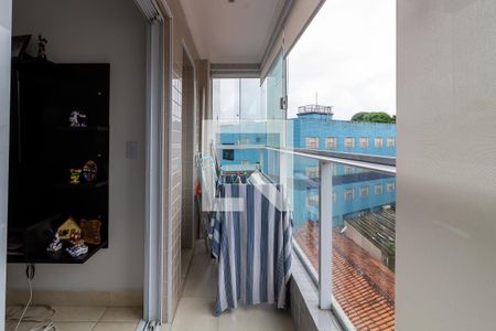 Varanda de apartamento para alugar com 2 quartos, 60m² em Nova Mirim, Praia Grande