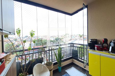 Varanda da Sala de apartamento à venda com 3 quartos, 74m² em Parque Independencia, São Paulo