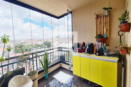 Varanda da Sala de apartamento à venda com 3 quartos, 74m² em Parque Independencia, São Paulo