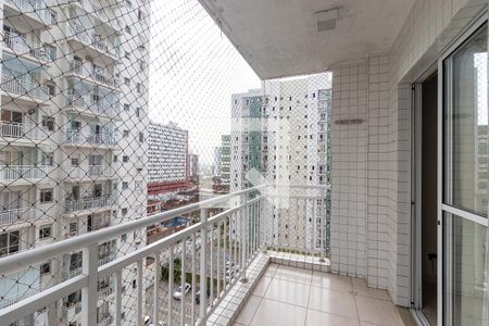 Varanda da Sala de apartamento para alugar com 2 quartos, 58m² em Ocian, Praia Grande