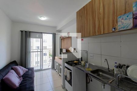 Sala e Cozinha Integrada  de apartamento à venda com 1 quarto, 29m² em Vila Penteado, São Paulo