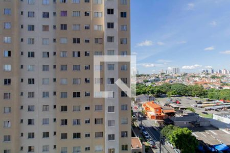 Vista Varanda Sala e Cozinha Integrada  de apartamento à venda com 1 quarto, 29m² em Vila Penteado, São Paulo