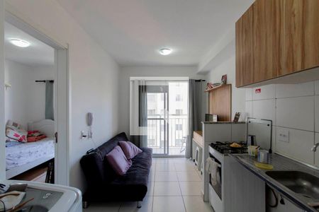 Sala e Cozinha Integrada  de apartamento à venda com 1 quarto, 29m² em Vila Penteado, São Paulo