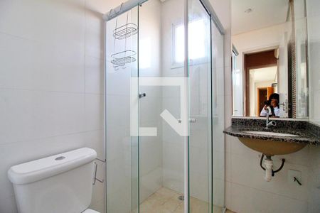 Banheiro da Suíte de apartamento à venda com 2 quartos, 100m² em Parque Novo Oratório, Santo André