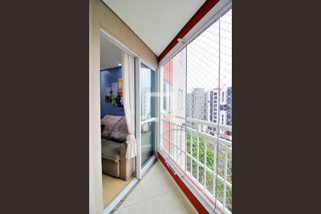 Varanda da Sala de apartamento para alugar com 2 quartos, 48m² em Parque das Nações, Santo André