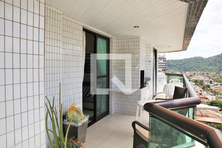 Varanda Gourmet de apartamento para alugar com 3 quartos, 131m² em Canto do Forte, Praia Grande