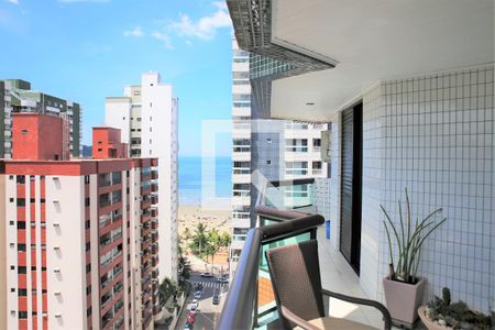 Sala/Vista da Praia de apartamento para alugar com 3 quartos, 131m² em Canto do Forte, Praia Grande